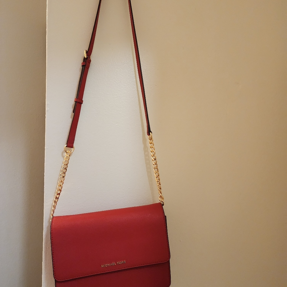 Red Michael Kors Crossbody - Picture 9 of 10